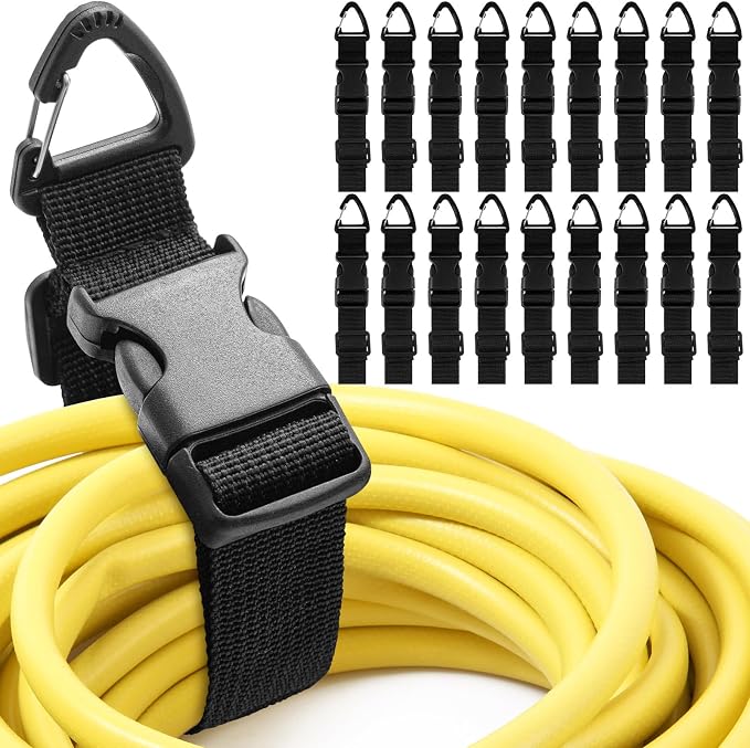 18 Pack 17 Inch Adjustable Extension Cord Holder Organizer by Wowangce