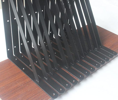 30 Pack L18 x H 12" Black Heavy Duty Shelf Brackets - Image 2