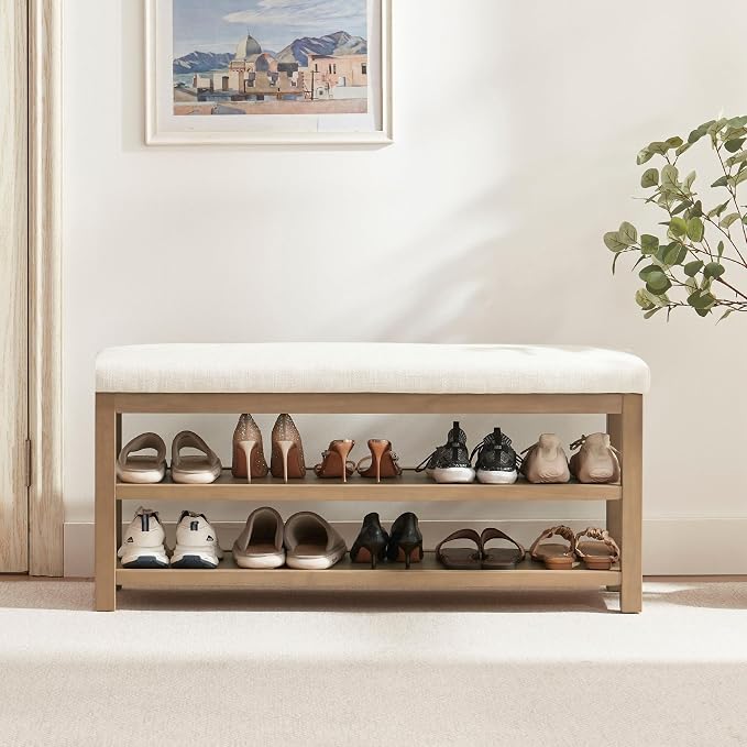 Zihanhome 2 Tier Shoe Rack Bench by Zihanhome