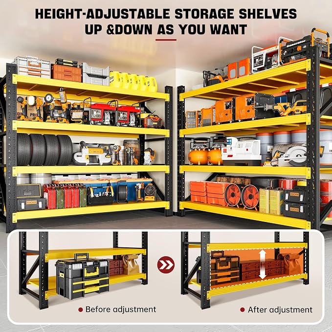 RAVIGIN 3000LBS Storage Shelves, Shelving Units Industrial Shelving - Image 4