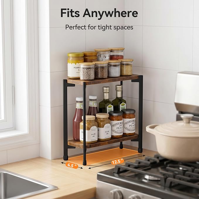 pickpiff 2 Tier Spice Rack Organizer - Image 5