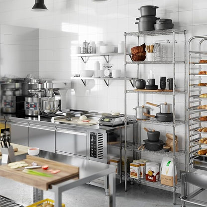 14" Deep x 30" Wide x 86" Height Wire Shelving Kit | 6-Tier | NSF Commercial - Image 2