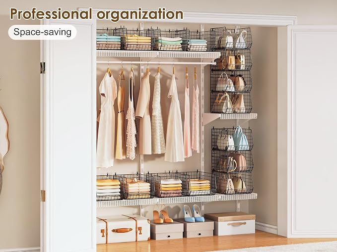 Capacity Upgrade Edition Deeper 4'' 5 Tier Foldable Hanging Closet Organizer - Image 9