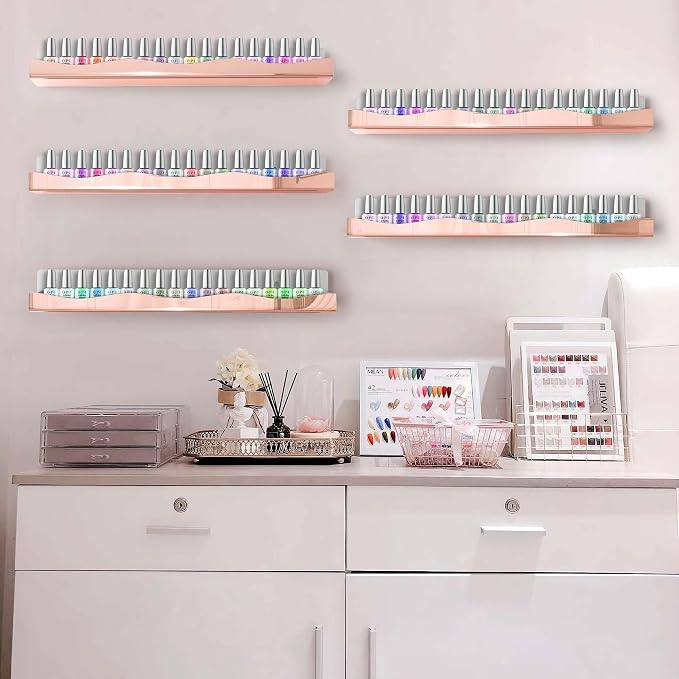 Wall-Mounted Nail Polish Organizer Rack - Image 7