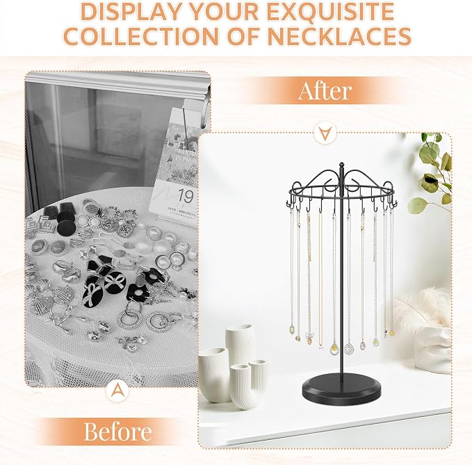 iDavosic.ly Rotating Necklace Holder Organizer - Image 6