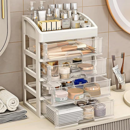 Desk Organizer with 4 Drawer Storage, Desktop Drawers Organizer - Image 6