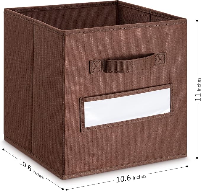 11 Inch Storage Cube, Storage bin, cube storage Foldable Fabric Cube Storage - Image 3