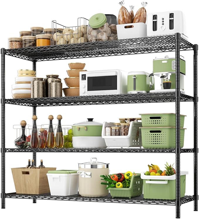 ROOMTEC 4-Tier Heavy Duty Garage Shelves, Max Loads 3200LBS | Adjustable - Image 4