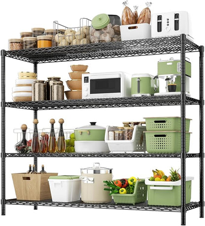 ROOMTEC 4-Tier Heavy Duty Garage Shelves, Max Loads 3200LBS | Adjustable - Image 4