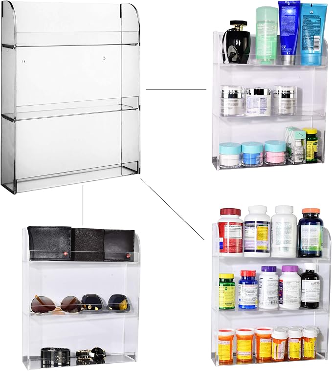 AMT Acrylic Nail Polish Racks for the Wall. CLEAR Nail Polish Display. - Image 5