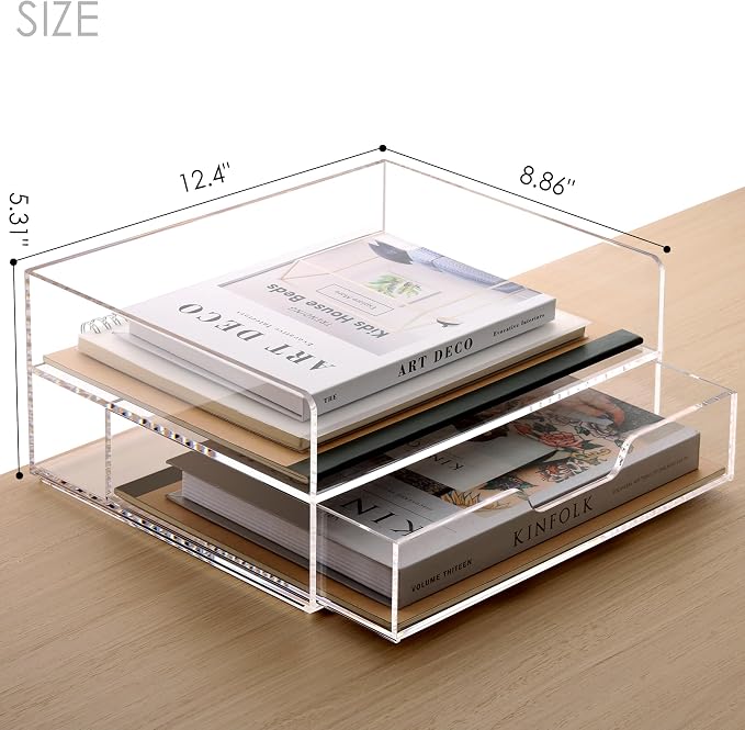 SANRUI 2-Tier Paper Letter Tray Organizer - Image 2