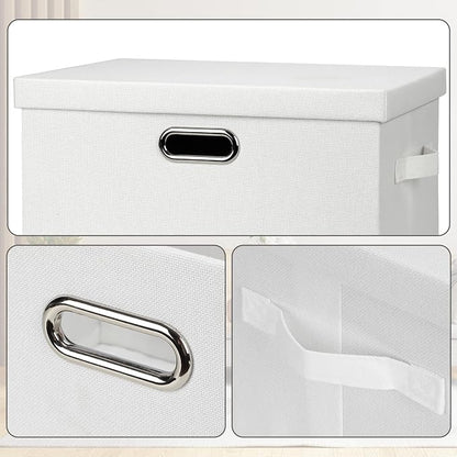 Large 17" 36 Quart Collapsible Stackable Storage Bins - Image 6