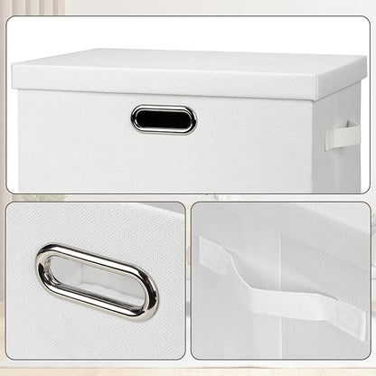 Large 17" 36 Quart Collapsible Stackable Storage Bins - Image 6