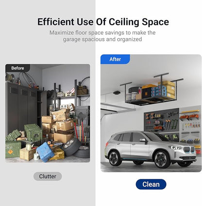 FLEXIMOUNTS 2 Pack 3x6 Overhead Garage Storage Adjustable Ceiling Rack 72" - Image 5