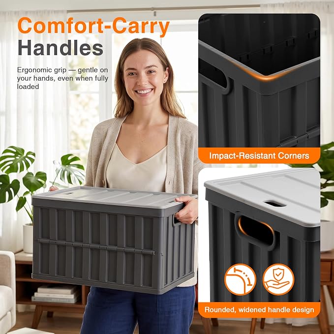 Citylife 64L Collapsible Storage Bins - Image 7