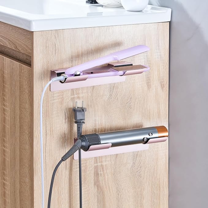 2 PCS Wall Mount Curling Iron Holder and Hair Tool Organizer - Image 5