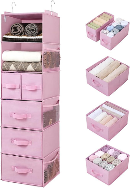 GRANNY SAYS Hanging Closet Organizers and Storage, 6 Shelves Closet Hanging by GRANNYSAYS