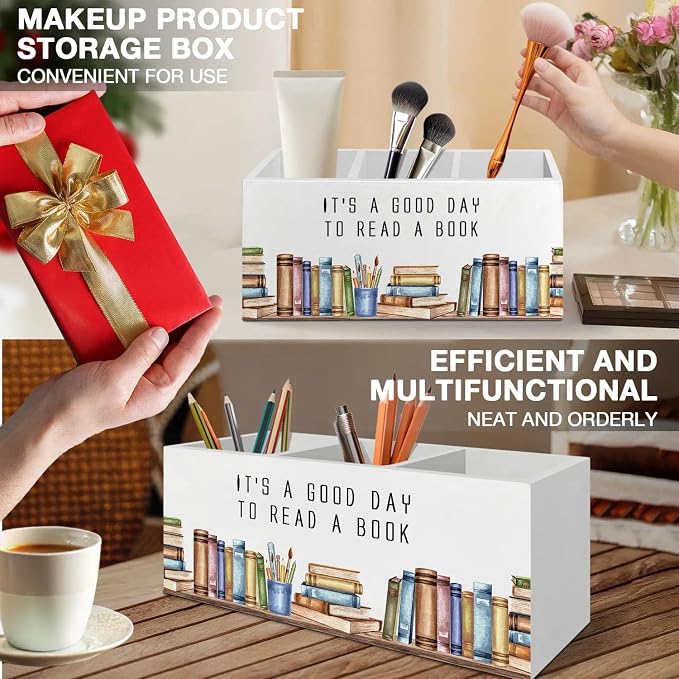 Book Lover Gifts Pen Pencil Holder Organizer - Image 5
