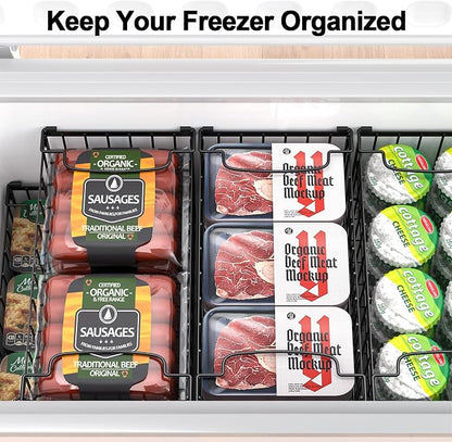 Freezer Organizer Bins, 4 Pack Stackable Deep Chest Freezer Organizer Bins - Image 8