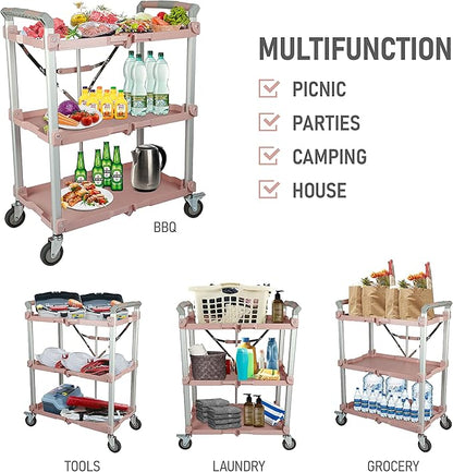 Olympia Tools 89-354 Pack N Roll Collapsible Service Cart, 300LB Capacity - Image 7