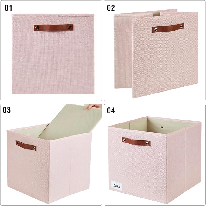 Collapsible Fabric Storage Cube Bins - Image 6