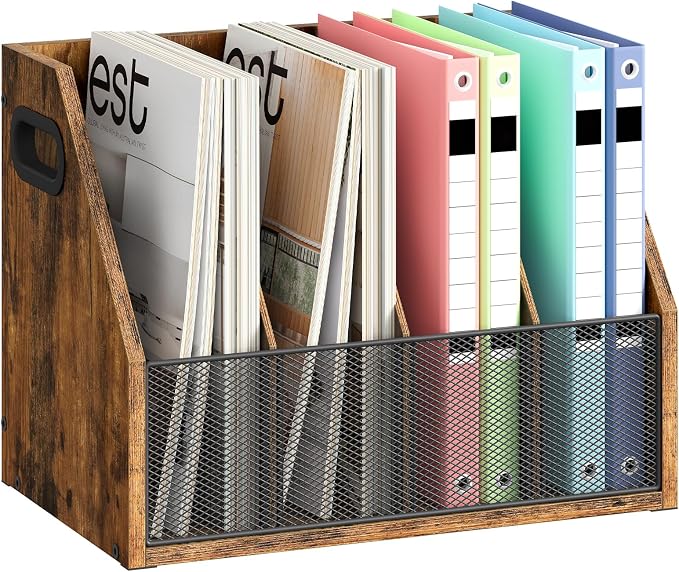 Wooden Desktop File Organizer by Choezon