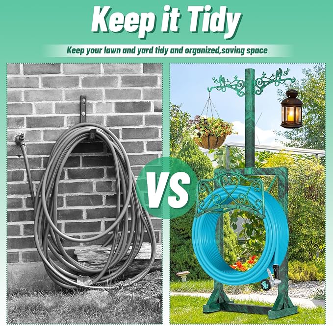 Garden Hose Holder for Outside, Upgraded Water Hose Holders - Image 6