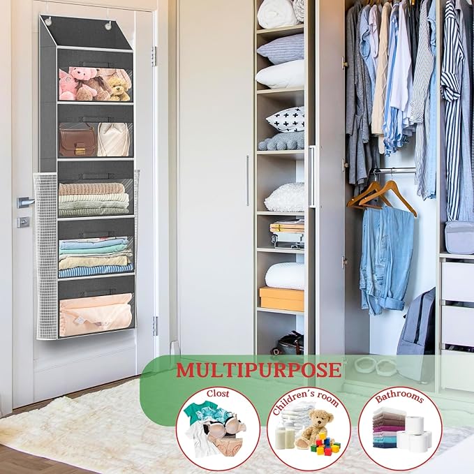 Over Door Wrapping Paper Organizer Storage - Image 6
