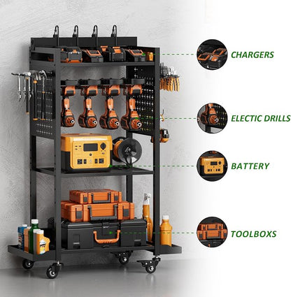 Power Tool Organizer Rolling Cart - Image 5