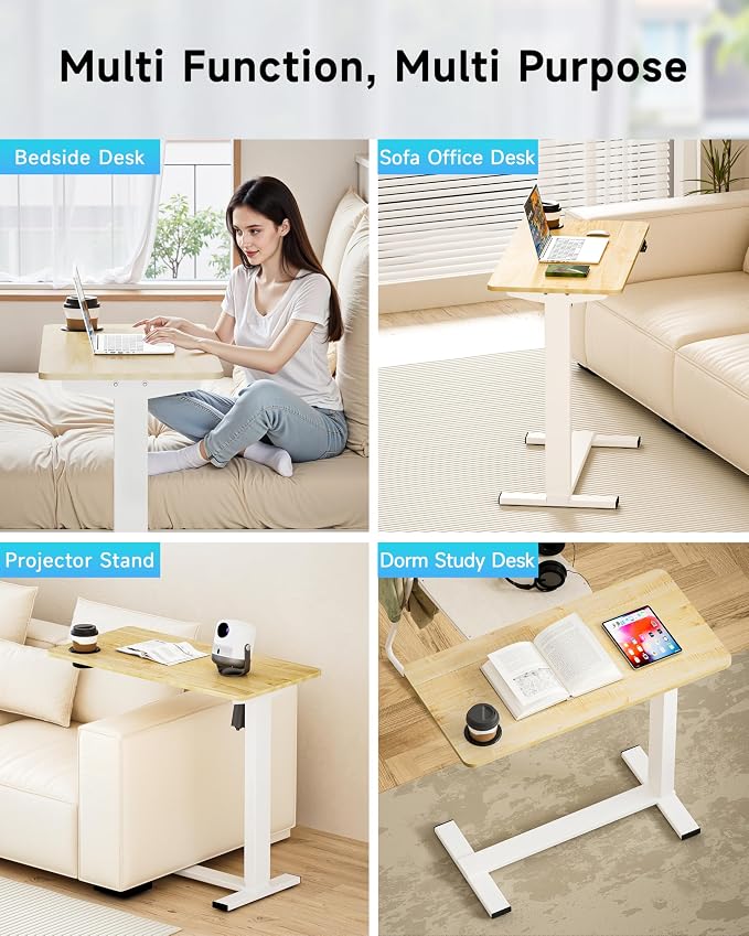 BIZUM Small Electric Standing Desk Bedside Table - Image 7