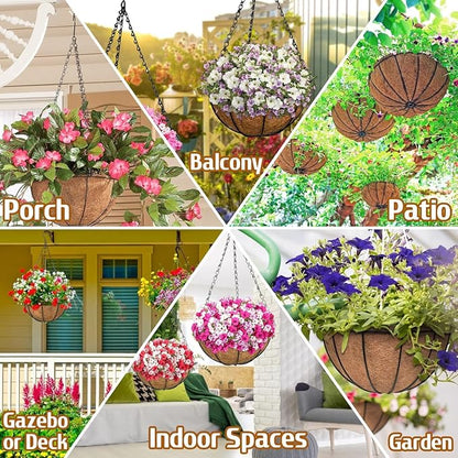 2 Pack 20 Inch Large Hanging Baskets - Image 2