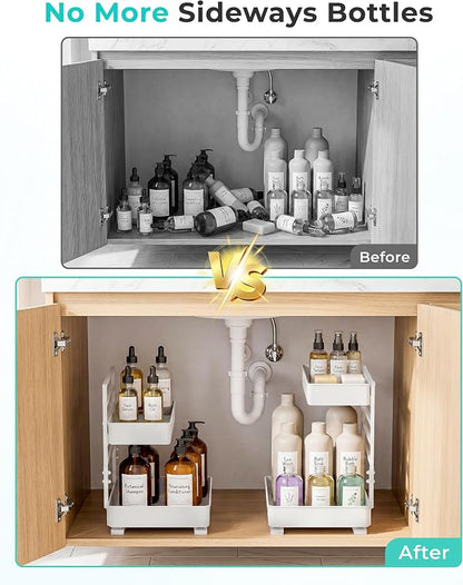 EVERIE Metal Pull Out Slide Shelf Organizer - Image 2