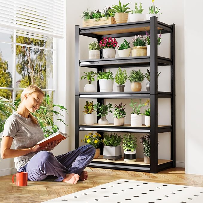 71.2" H Garage Shelving 5T Storage Shelves, Metal Adjustable Shelving Unit - Image 7