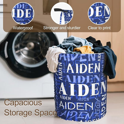 Custom Name Laundry Hamper, Personalized Laundry Baskets - Image 4