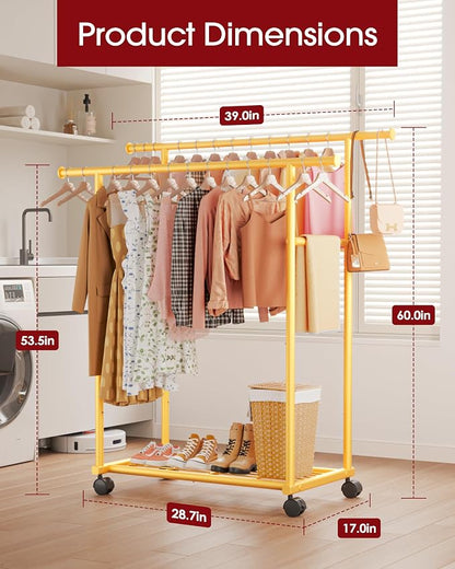 Sakugi Double Rods Clothes Rack - Image 2