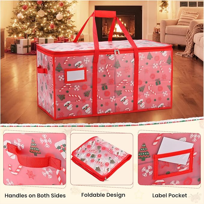 Plastic Christmas Ornament Storage Box - Image 4