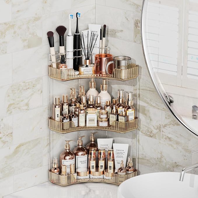 3-Tier Corner Bathroom Counter Organizer - Image 5