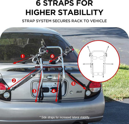 Young Aluminum 2-Bike Rack Trunk Mount, Hightweight - Image 5