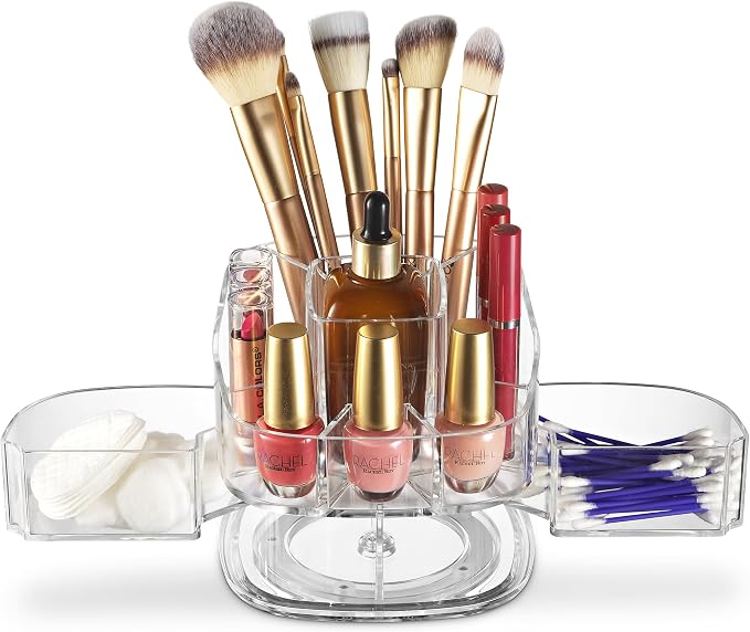 Masirs 360-Degree Rotating Makeup Organizer – Small Acrylic Cosmetic Storage by Masirs