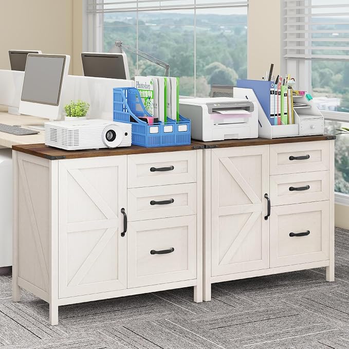 3 Drawers Farmhouse File Cabinet - Image 8
