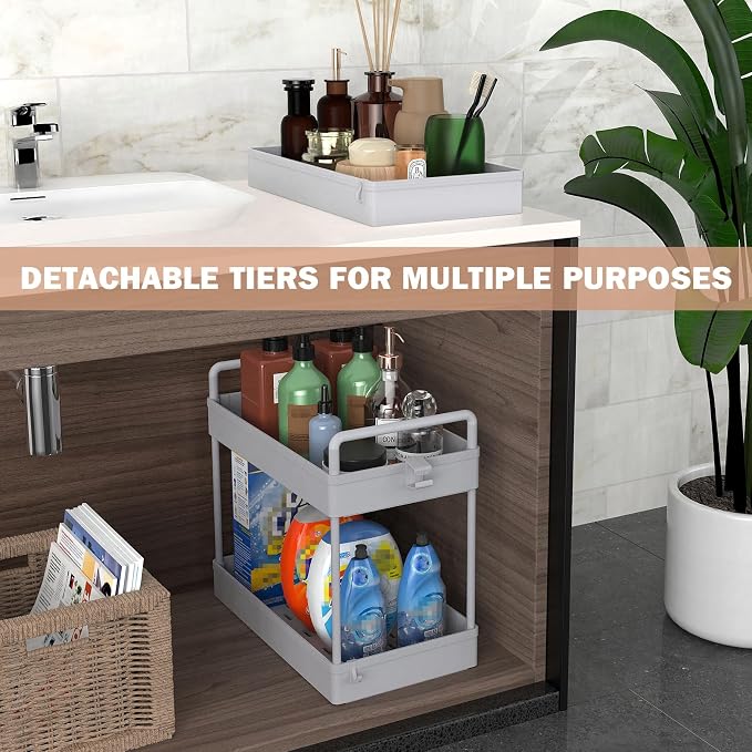 Ronlap 3 Tier Slim Rolling Storage Cart - Image 3