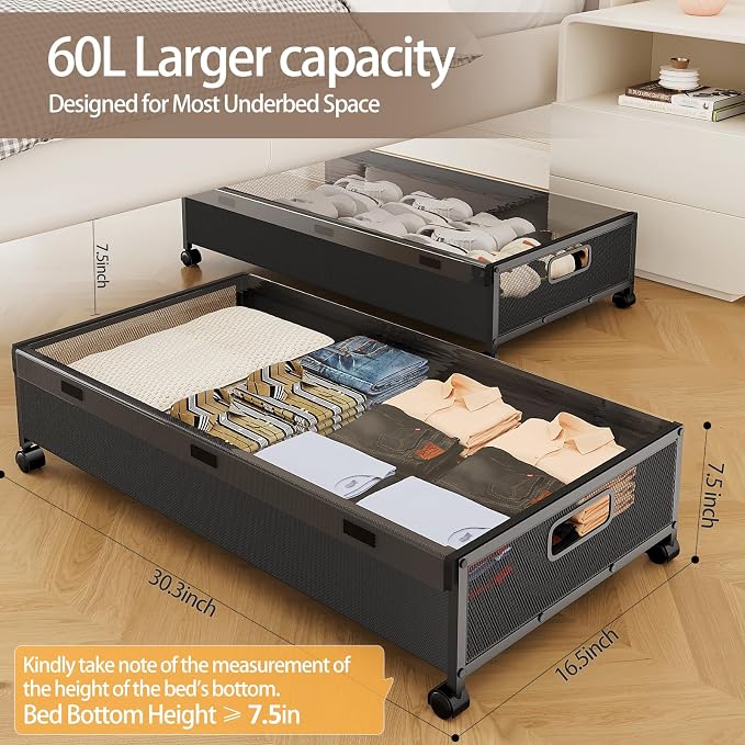 KITHELP Under Bed Storage Containers - Image 2