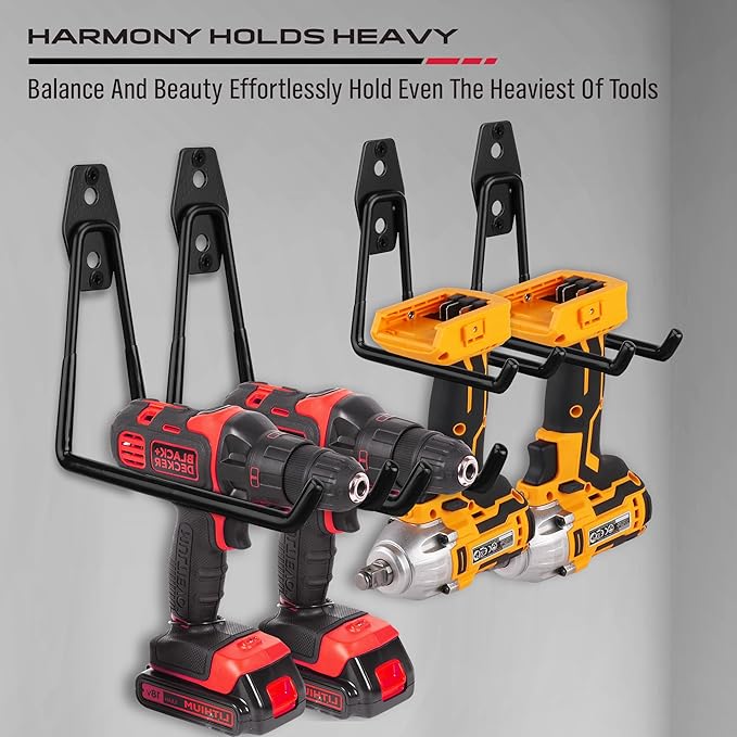 Garage Tool Storage Wall Hook Assortment Set: 15PCS Heavy Duty Large Hanger - Image 4