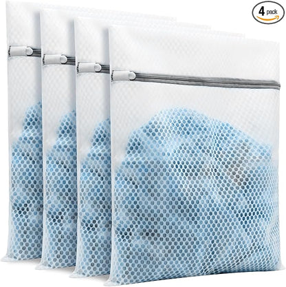 4Pcs Laundry Bags Mesh Wash Bags12x16 Inches | 4Medium | by BOKUGELivingHomePavilion