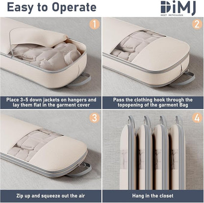 DIMJ 2 Pack 43" Space Saving Garment Bags - Image 6