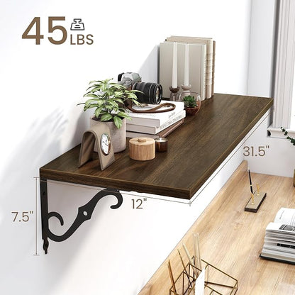 Deep Floating Shelves for Wall, 12 Inch Deep Floating Shelf - Image 3