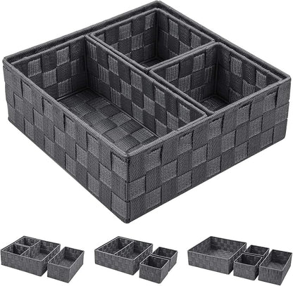 Posprica Woven Storage Baskets for Organizing, Small Baskets Cube Bin Container - Image 2