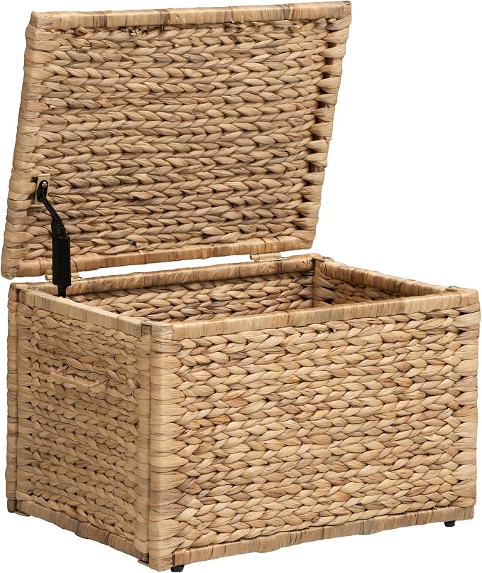 eHemco Storage Trunk with Metal Frame, 20.5 by 14.8 by 13.4 Inches | Safety by eHemco