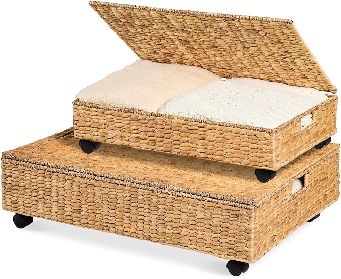 Best Choice Products Under Bed Storage Containers W/Lid, Wheels and Handles by Unknown