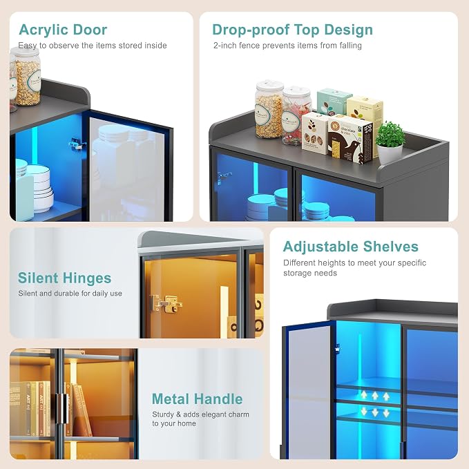 Lvifur 65" Display Cabinet - Image 6